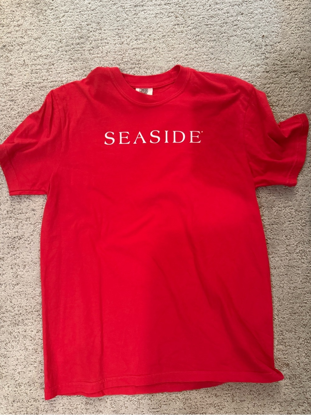 Seaside Classic Red Crewneck T‑Shirt